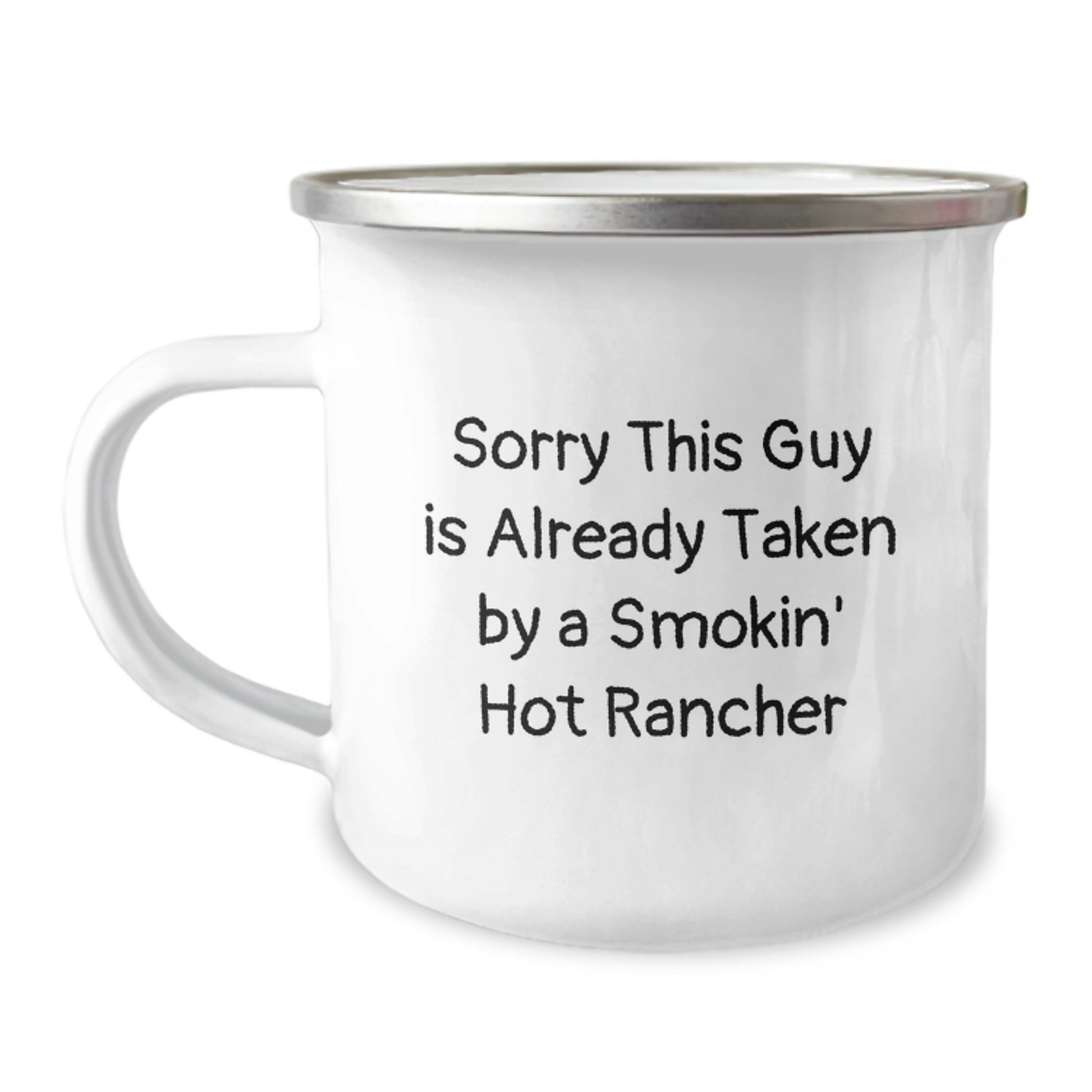 Rancher Birthday Unique Gifts from Friends to Smokin' Hot Rancher Lover's Camping Mug - Funny Quote for Rancher Enthusiasts, Birthday Unique Gifts for Men Women Coworkers Family - Image 1