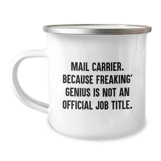 Funny Mail Carrier Gifts from Friends for Mail Carrier Camping Mug Christmas Unique - Image 1