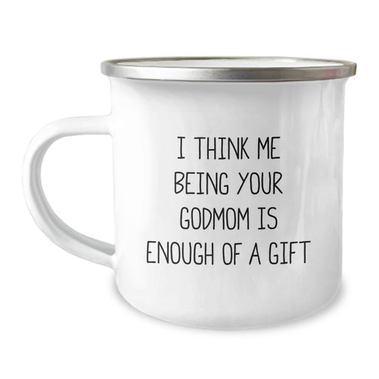 Godmom Gifts from Family - Funny Quote Camping Mug for Valentine's Unique Gifts - Image 1