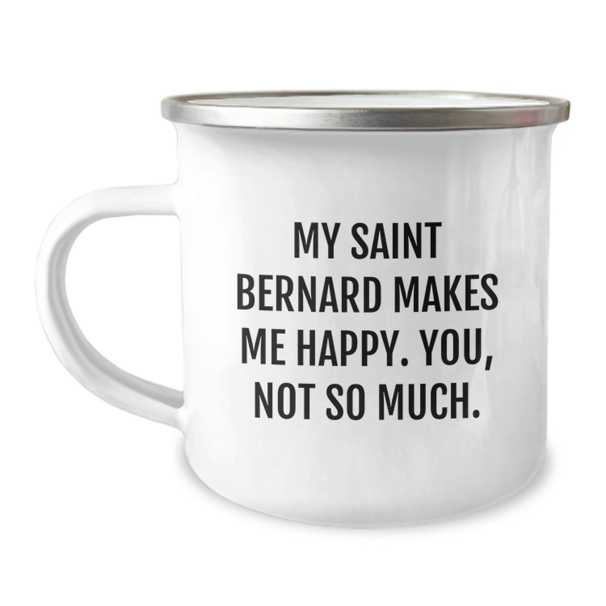 Funny Saint Bernard Dog Camping Mug Gifts for Saint Bernard Dog Owners - Birthday Unique Gifts from Friends to Saint Bernard Dog Lovers - Image 1