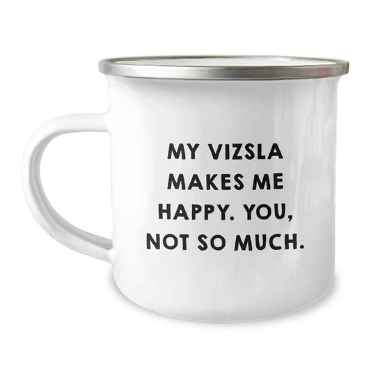 Funny Vizsla Dog Lover Gifts from Men to Women Friends for Birthday Unique Camping Mug - Image 1