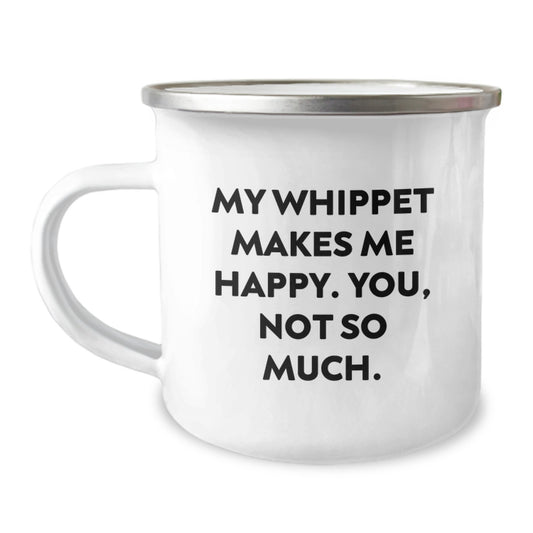 Whippet Dog Lover Gifts for Men Funny Birthday Camping Mug Gifts from Friends - Image 1
