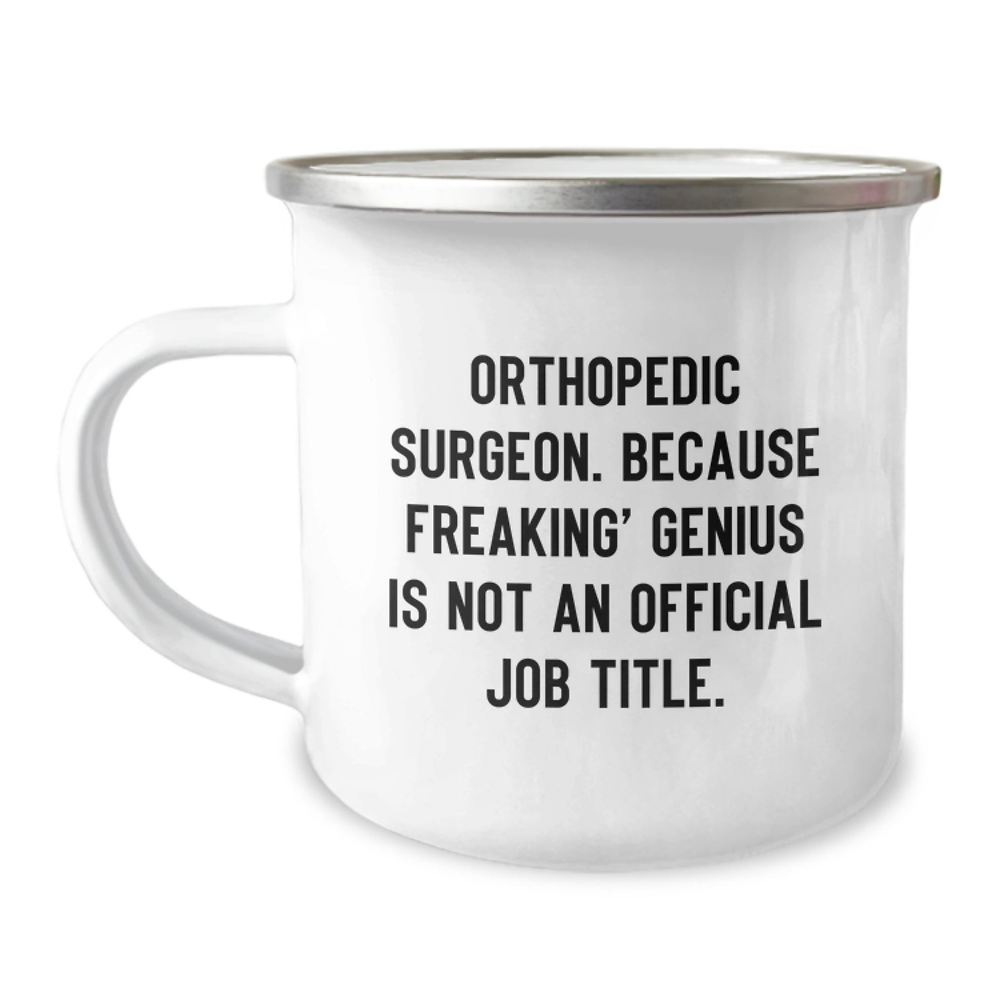 Funny Orthopedic Surgeon Gifts for Men - Birthday Unique Gifts from Family to genius Doctor - Funny Camping Mug - Image 1