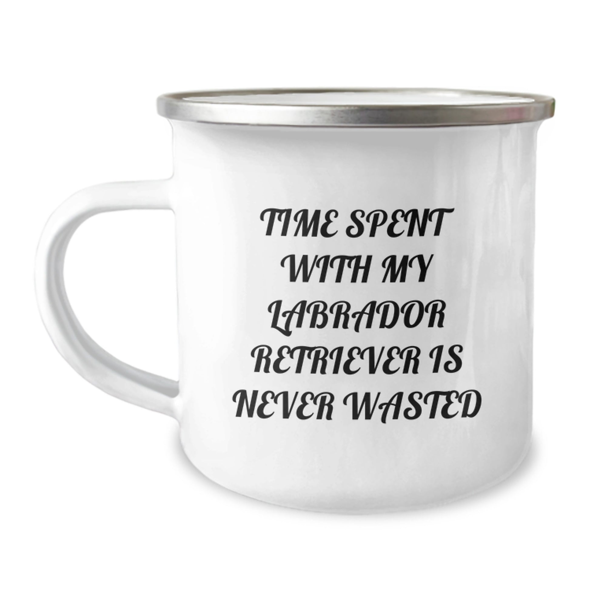 Funny Labrador Retriever Dog Camping Mug Gifts from Men to Friends on Birthday Unique - Image 1