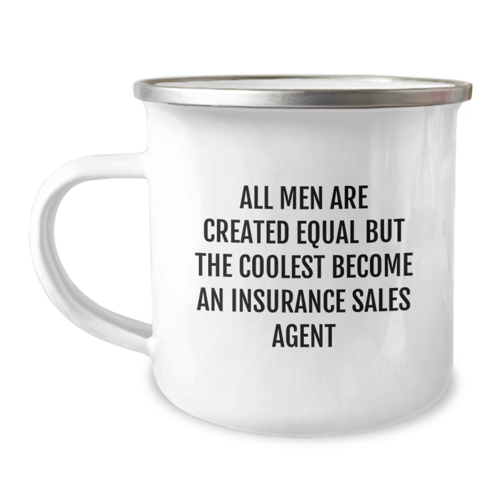 Gifts from Friends - Insurance Sales Agent Funny Quote Camping Mug for Valentine's Unique Gifts for Insurance Sales Agent Men - Image 1
