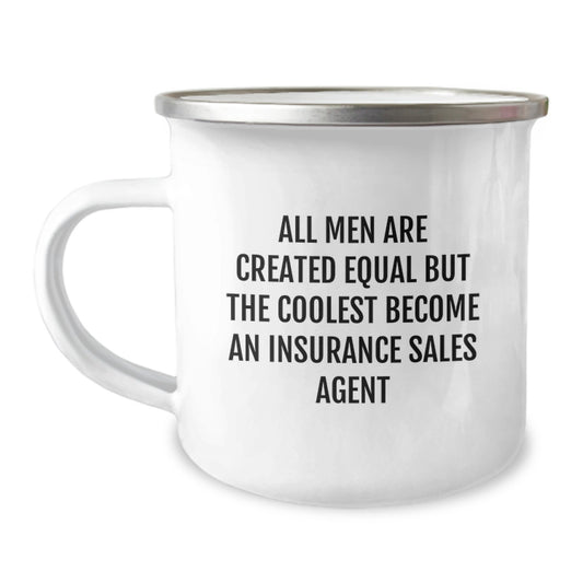 Gifts from Friends - Insurance Sales Agent Funny Quote Camping Mug for Valentine's Unique Gifts for Insurance Sales Agent Men - Image 1