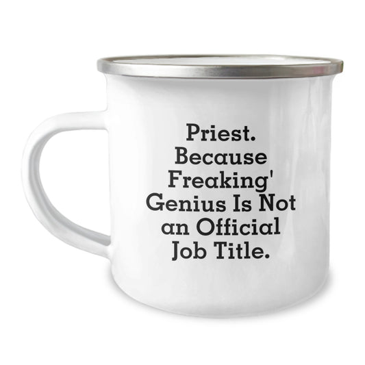 Funny Priest Gifts, Unique Camping Mugs for Priest, Mother's Day Unique Gifts from Men - Image 1