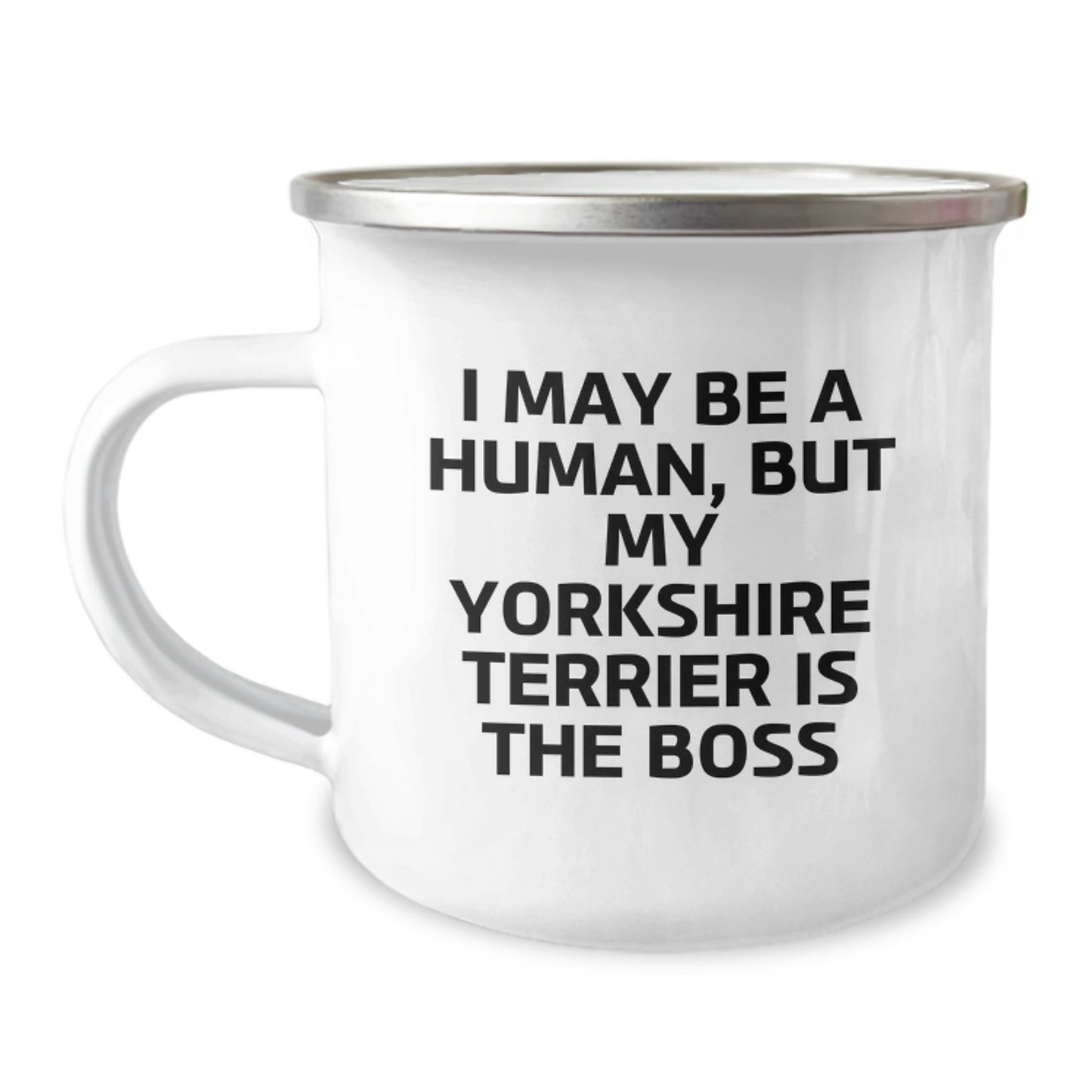 Funny Yorkshire Terrier Dog Gifts for Men from Friends, Yorkshire Terrier Dog Lover Camping Mug, Birthday Unique Gifts, Yorkshire Terrier Dog Owner Gifts - Image 1