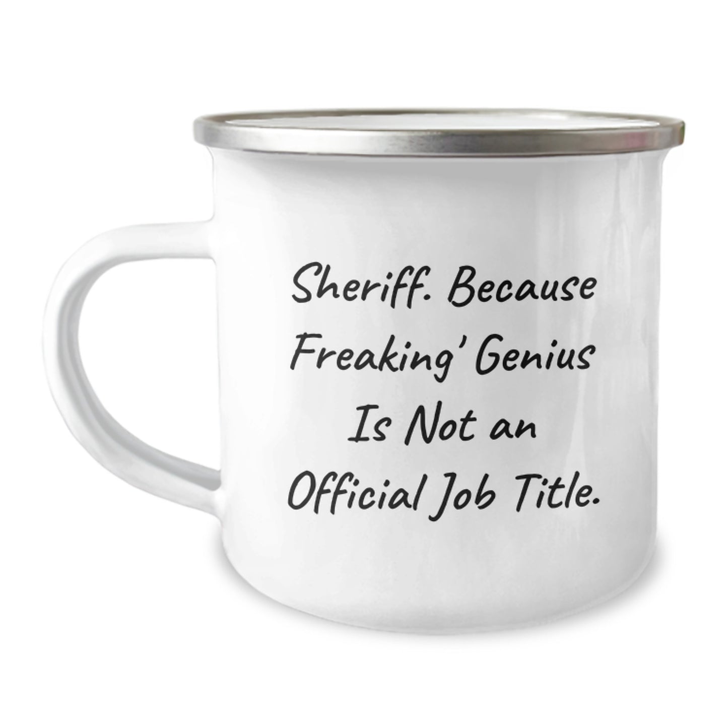 Funny Sheriff Gifts from Men for Sheriff - Sheriff Camping Mug Christmas Unique Gifts - Image 1