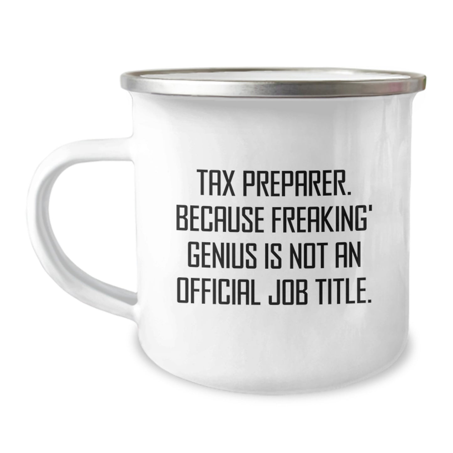 Funny Gifts from Friends and Family for Tax Preparer - 'Tax Preparer. Because Freaking' genius Is Not An Official Job Title.' Christmas Unique Gifts - Image 1
