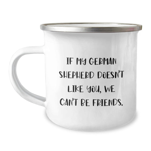 Funny German Shepherd Dog Gifts for Men, Women, and Friends - Birthday Unique Mugs from Family and Co. - Camping Mug with Inspirational Quote - Image 1