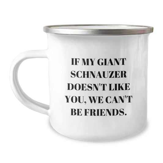 Funny Giant Schnauzer Dog Gifts - Gifts from Friends for Giant Schnauzer Dog Lovers - Giant Schnauzer Dog Camping Mug for Birthday - Image 1