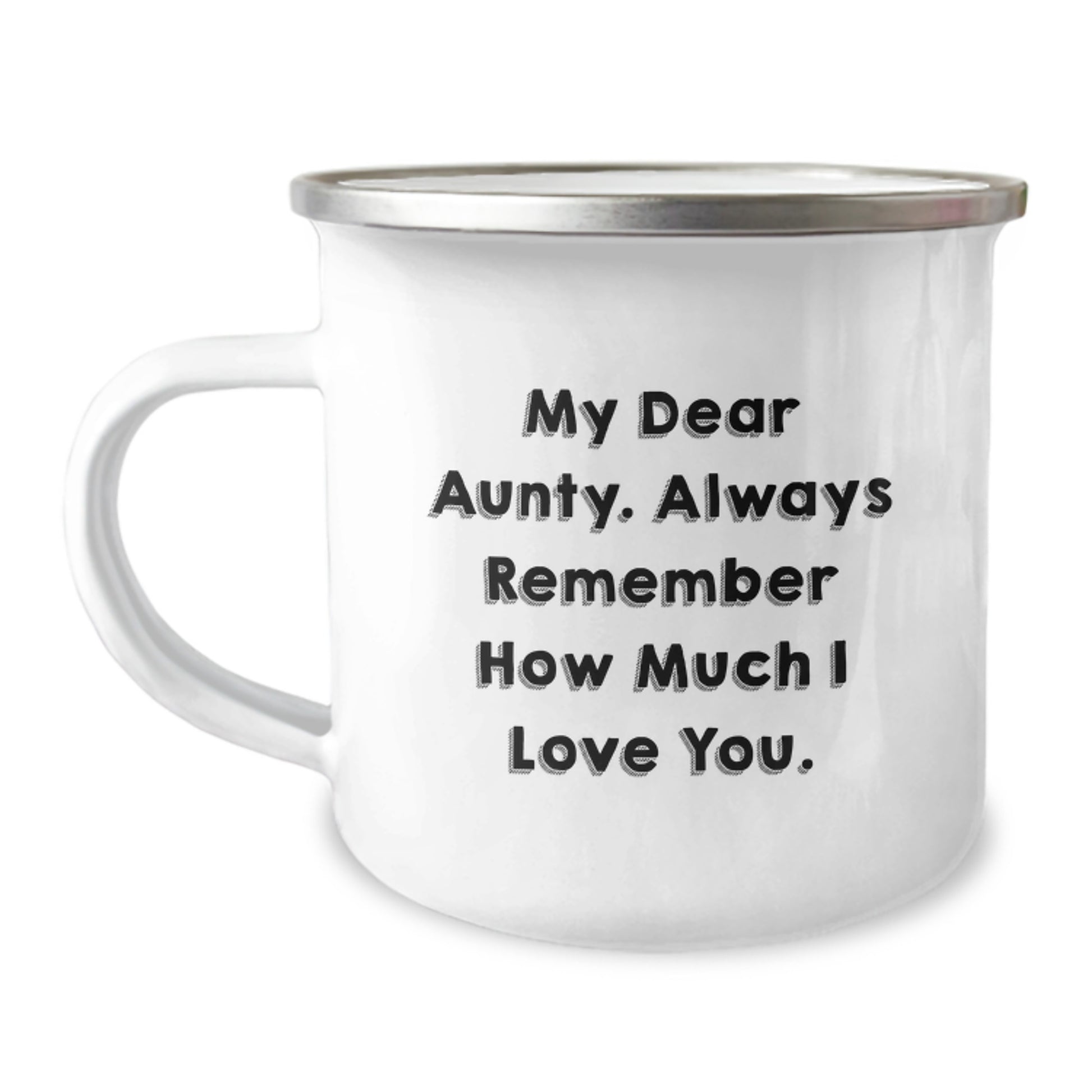Cute Aunty Gifts from Men, Funny Birthday Unique Gifts for Aunty - My Dear Aunty Camping Mug - Image 1