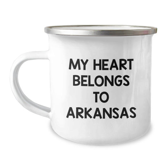 Inspiring Arkansas Quotes Funny Camping Mug Gifts from Friends for Birthday - Image 1