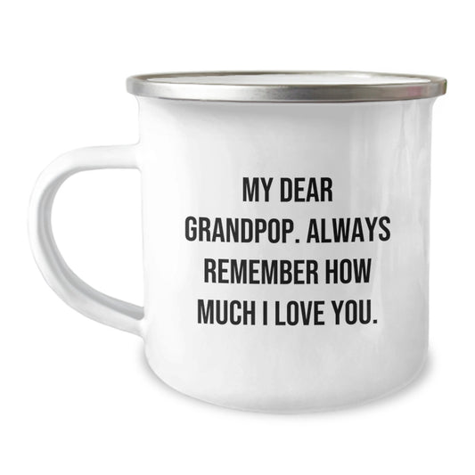 Grandpop Camping Mug Gifts from Family - Funny, Inspirational Quote for Birthday - Image 1