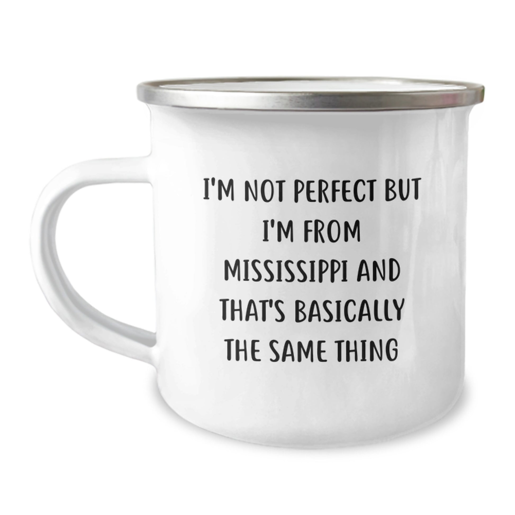 Mississippi Gifts for Valentine's - Funny Camping Mugs from Home, Perfect for Mississippi Lovers, Men, Women, Friends, Family - 12 oz Stainless Steel - Image 1