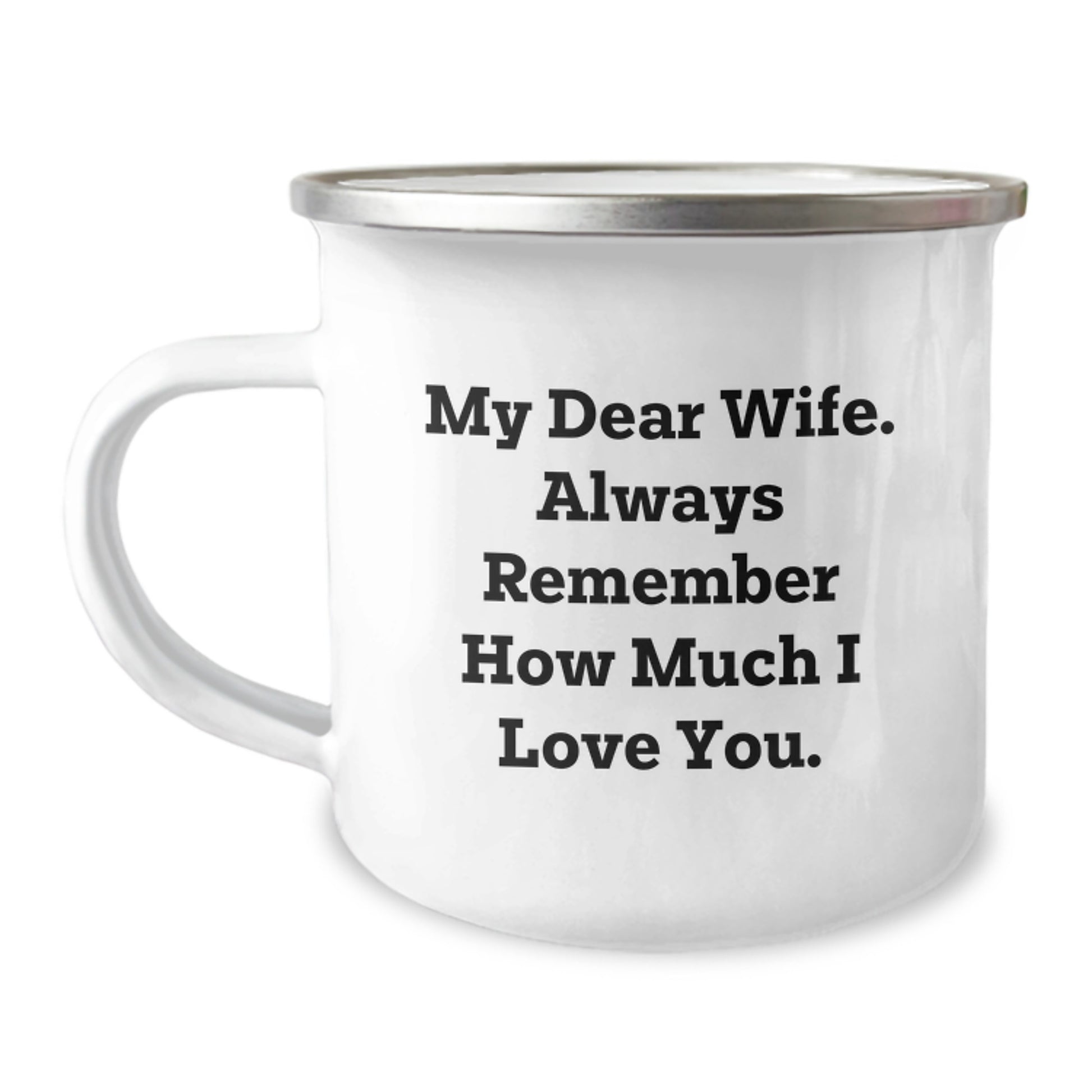 Funny Wife Gifts from Husband, Cute Camping Mug with Inspirational Quote for Graduation Unique Gifts, Gifts for Wife - Image 1