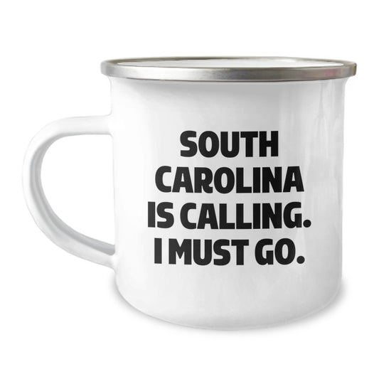 South Carolina Gifts - Funny Quote Camping Mug, Gifts from Friends to Family, Birthday Unique Gifts - Image 1