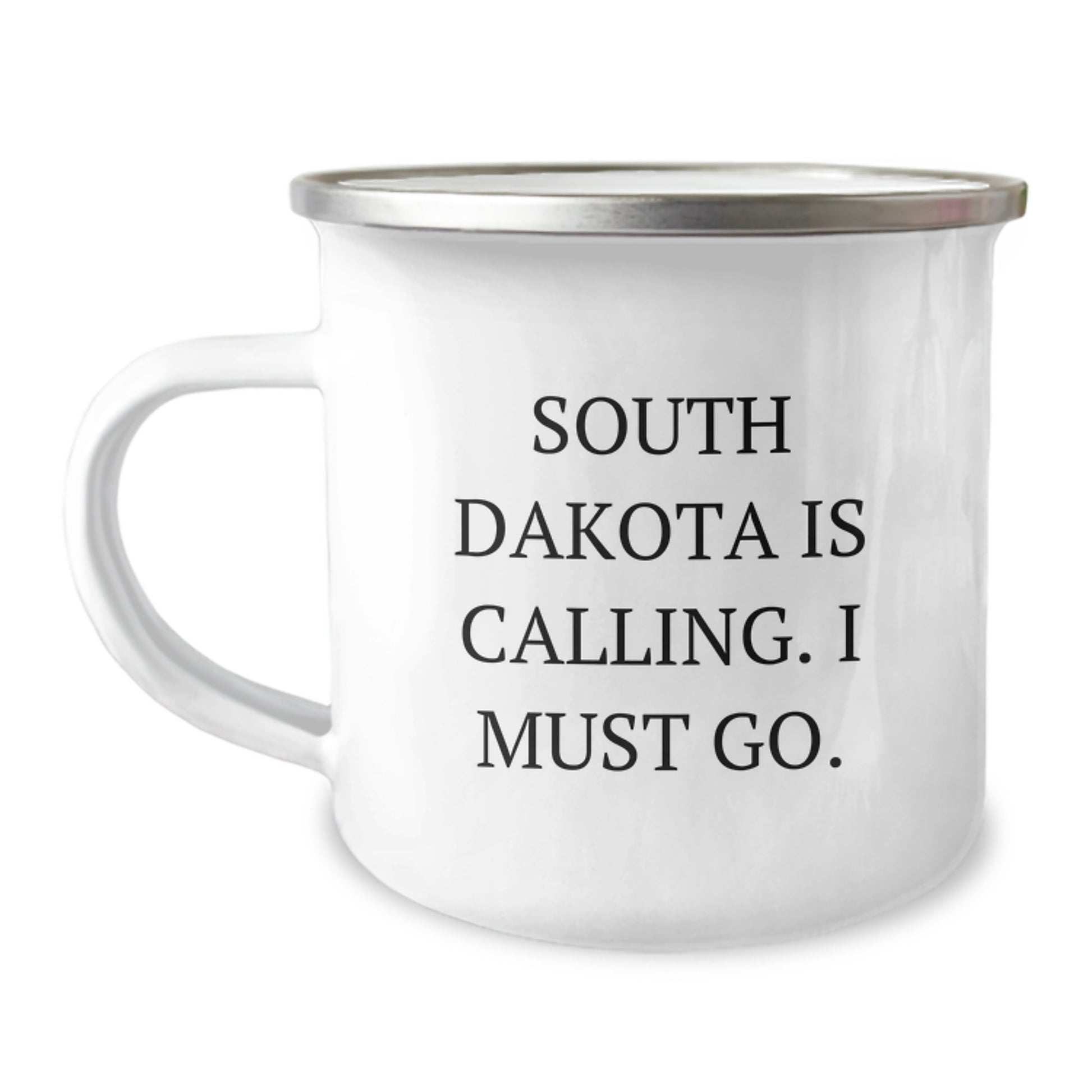South Dakota Gifts for Friends, Family, and Coworkers - 'South Dakota Is Calling. I Must Go.' Funny Camping Mug for Birthday - Image 1