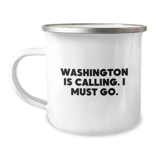 Washington Calling Gifts for Men Friends Family - Funny Camping Mug, Perfect Birthday Unique Gifts from Family to Washington Lovers - Image 1
