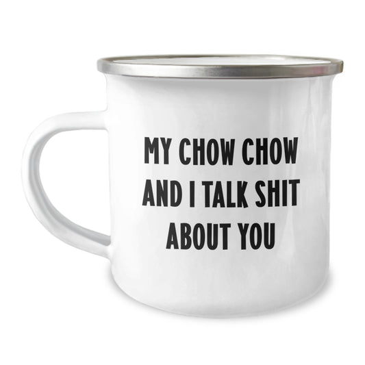 Funny Chow Chow Dog Camping Mug Gifts for Men - Mother's Day Unique Gifts from Family - Image 1