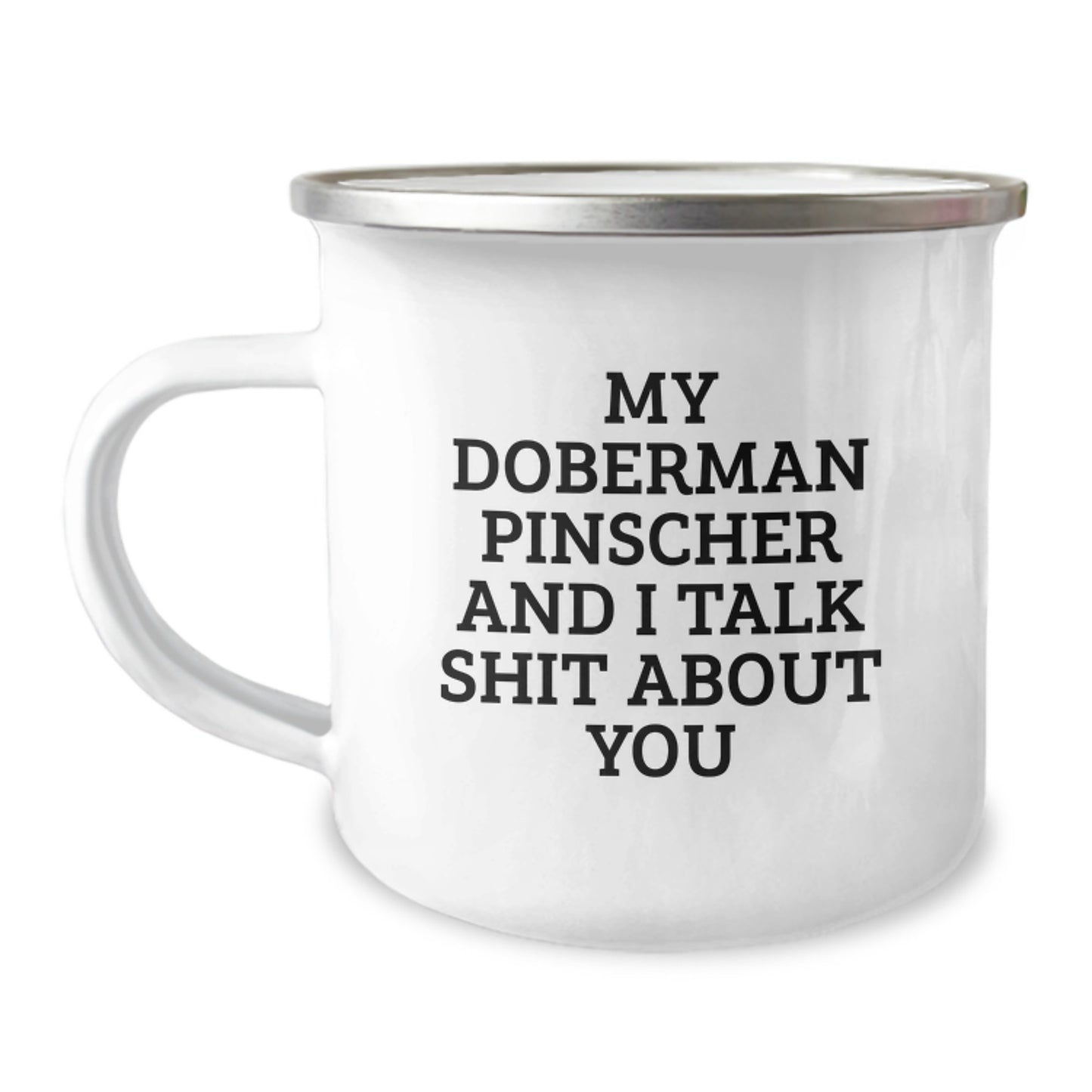 Doberman Pinscher Dog Lovers Funny Camping Mug Gifts from Family to Men Women Friends on Mother's Day - Image 1