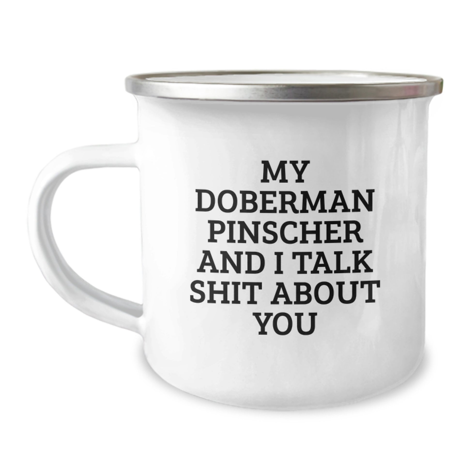 Doberman Pinscher Dog Lovers Funny Camping Mug Gifts from Family to Men Women Friends on Mother's Day - Image 1
