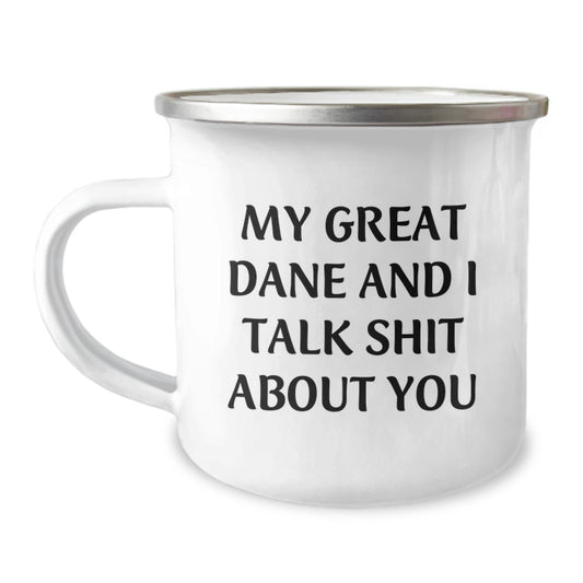 Funny Great Dane Dog Lover's Camping Mug Gifts from Men, Women, Family, Friends on Mother's Day Unique - Image 1