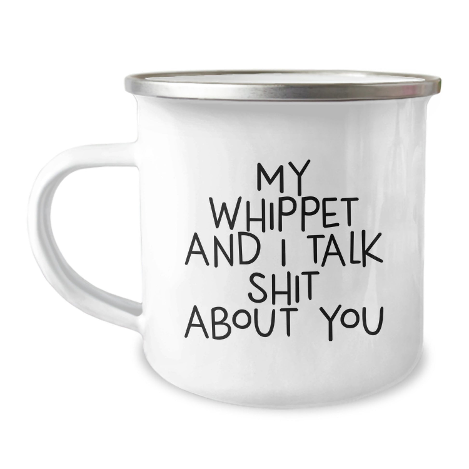Funny Whippet Dog Lover Camping Mug Gifts from Friends for Men Women Christmas Unique Presents - Image 1