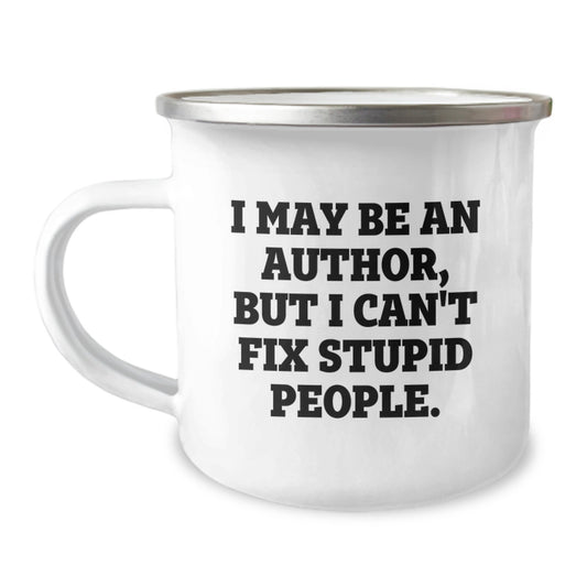 Gifts from Authors to Friends, Funny Author Camping Mugs for Christmas Unique Gifts, Author Quote Mug for Author Enthusiasts - Image 1