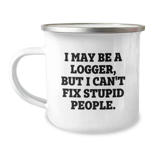 Funny Logger Camping Mug Gifts for Father's Day from Friends and Family - Image 1