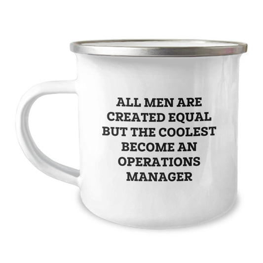 Funny Operations Manager Gifts for Men, Unique Camping Mug from Friends for Operations Manager, Christmas Unique Gifts for Operations Manager - Image 1