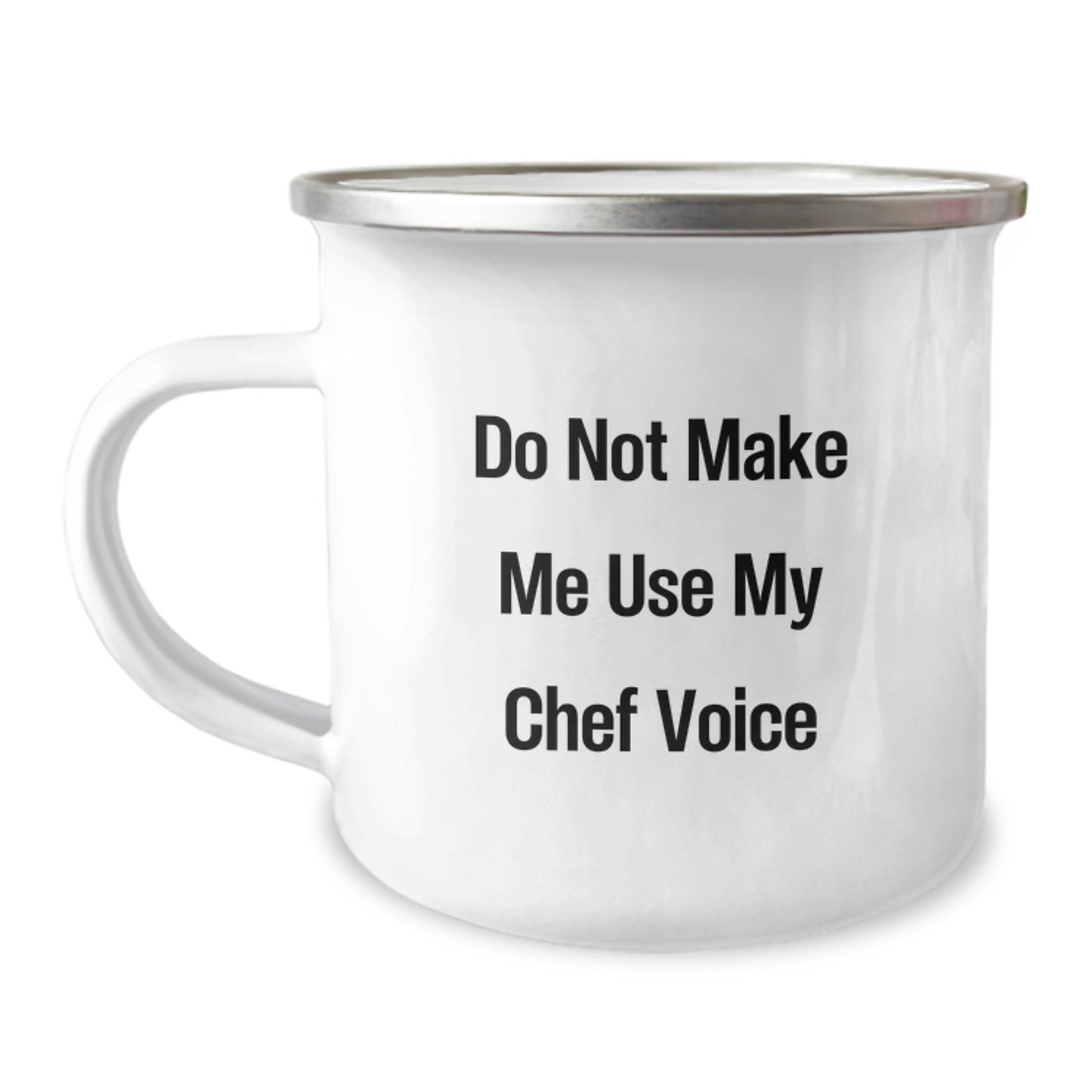 Funny Chef Gifts for Graduation Camping Mug - Gifts from Friends to Chef Men - 'Do Not Make Me Use My Chef Voice' - Image 1