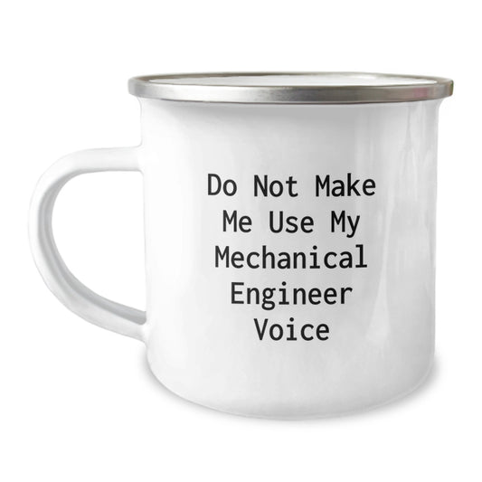 Mechanical Engineer Gifts for Men - Funny Quote Camping Mug, 12 oz Stainless Steel with Enamel Finish, Perfect for Graduation Unique Gifts from Friends to Family - Image 1