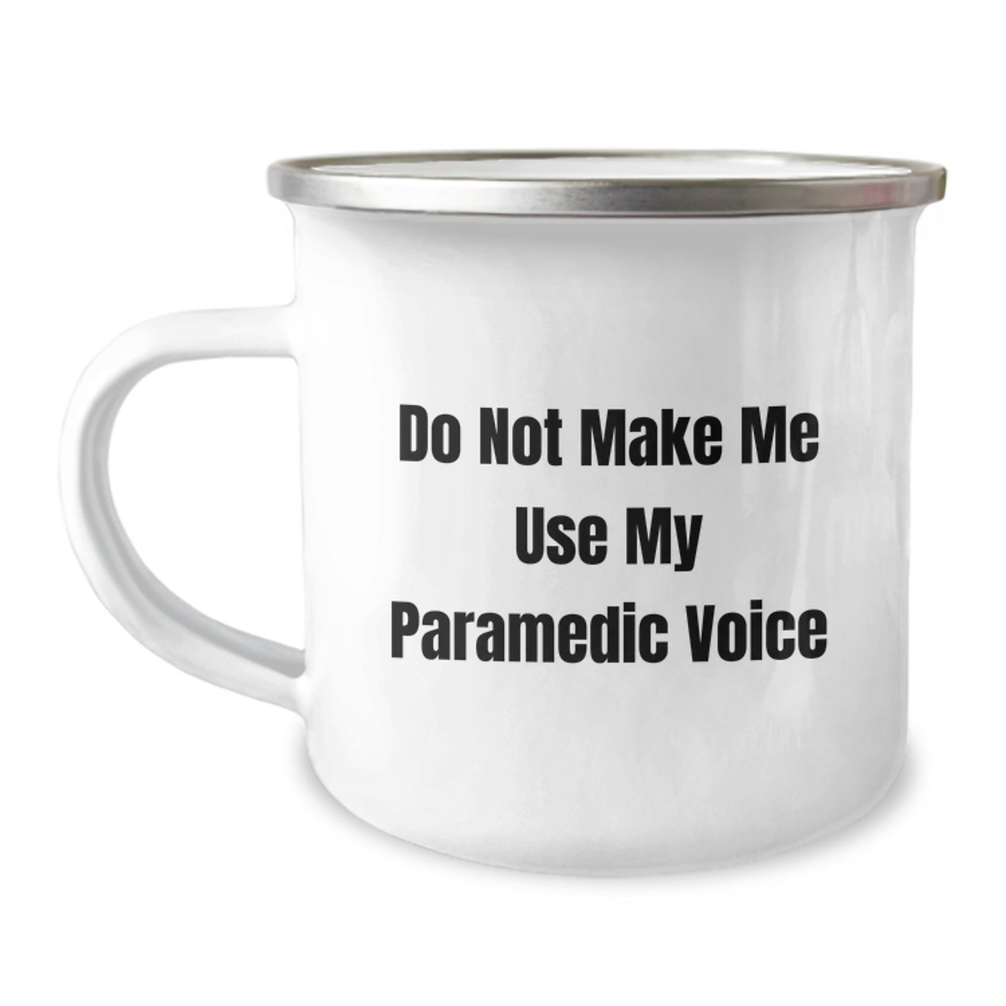 Funny Rescue Worker Gifts for Mom - Do Not Make Me Use My Rescue Worker Voice Engraved Camping Mug, Perfect Rescue Worker Wife Gifts from Family - Image 1