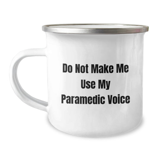 Funny Rescue Worker Gifts for Mom - Do Not Make Me Use My Rescue Worker Voice Engraved Camping Mug, Perfect Rescue Worker Wife Gifts from Family - Image 1