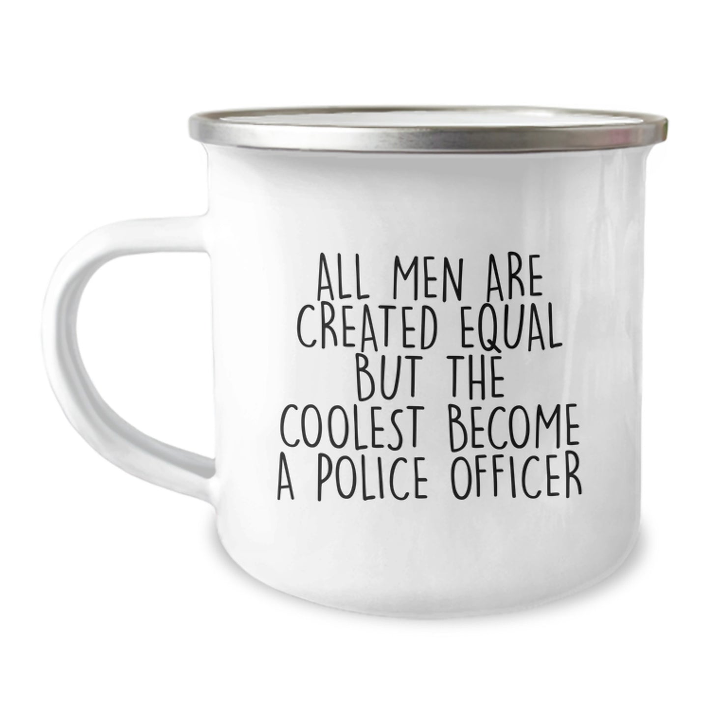 Police Officer Keepsake Camping Mug for Him Birthday Gift Stainless - Image 1