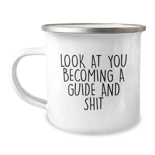 Funny Guide Gifts for Men, Funny Camping Mug, Graduation Unique Gifts from Friends, Friends Gifts for Guide - Image 1