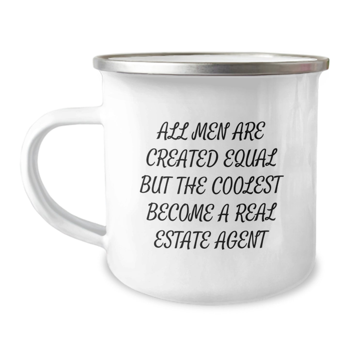 Gifts from Real Estate Agent Lovers, Gifts for Men - Funny Real Estate Agent Camping Mug, Valentine's Unique Gifts - Image 1