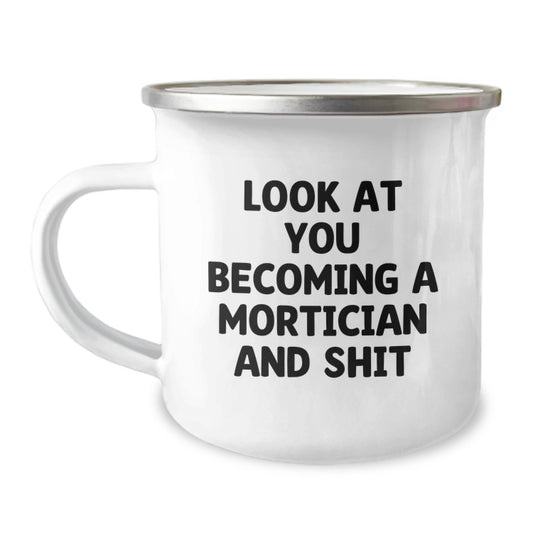 Funny Mortician Gifts for the Mortician in Your Life, Camping Mug - Gifts from Friends for Birthday Unique Gifts - Image 1