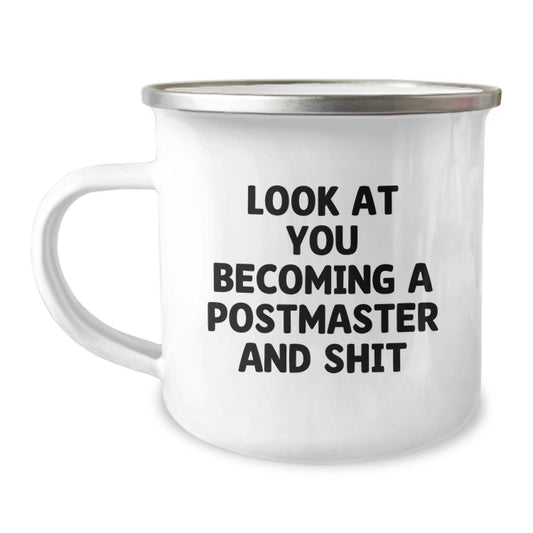Funny Postmaster Camping Mug Gifts from Friends, Unique Christmas Unique Gifts for Postmaster, Men, Women, Friends, Coworkers, Family - Image 1
