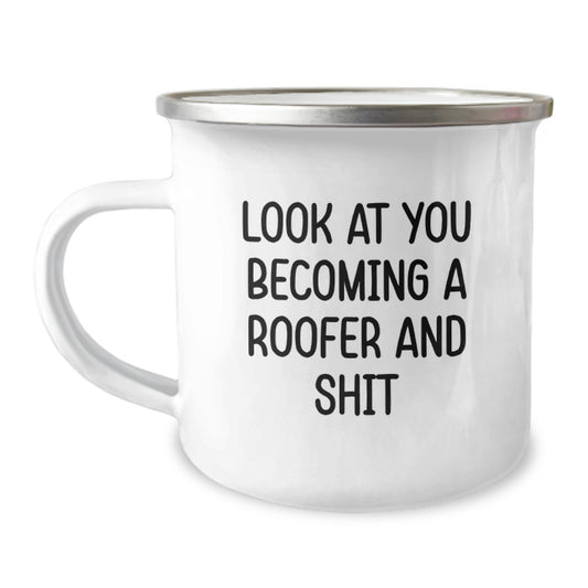 Roofer Gifts, Funny Quote, Camping Mug, Graduation Unique Gifts from Friends, Gifts for Men - Image 1