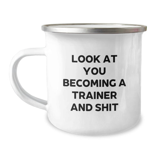 Funny Trainer Gifts for Men, Women, Friends, and Family - Trainer Camping Mug for Christmas Unique Presents - Image 1