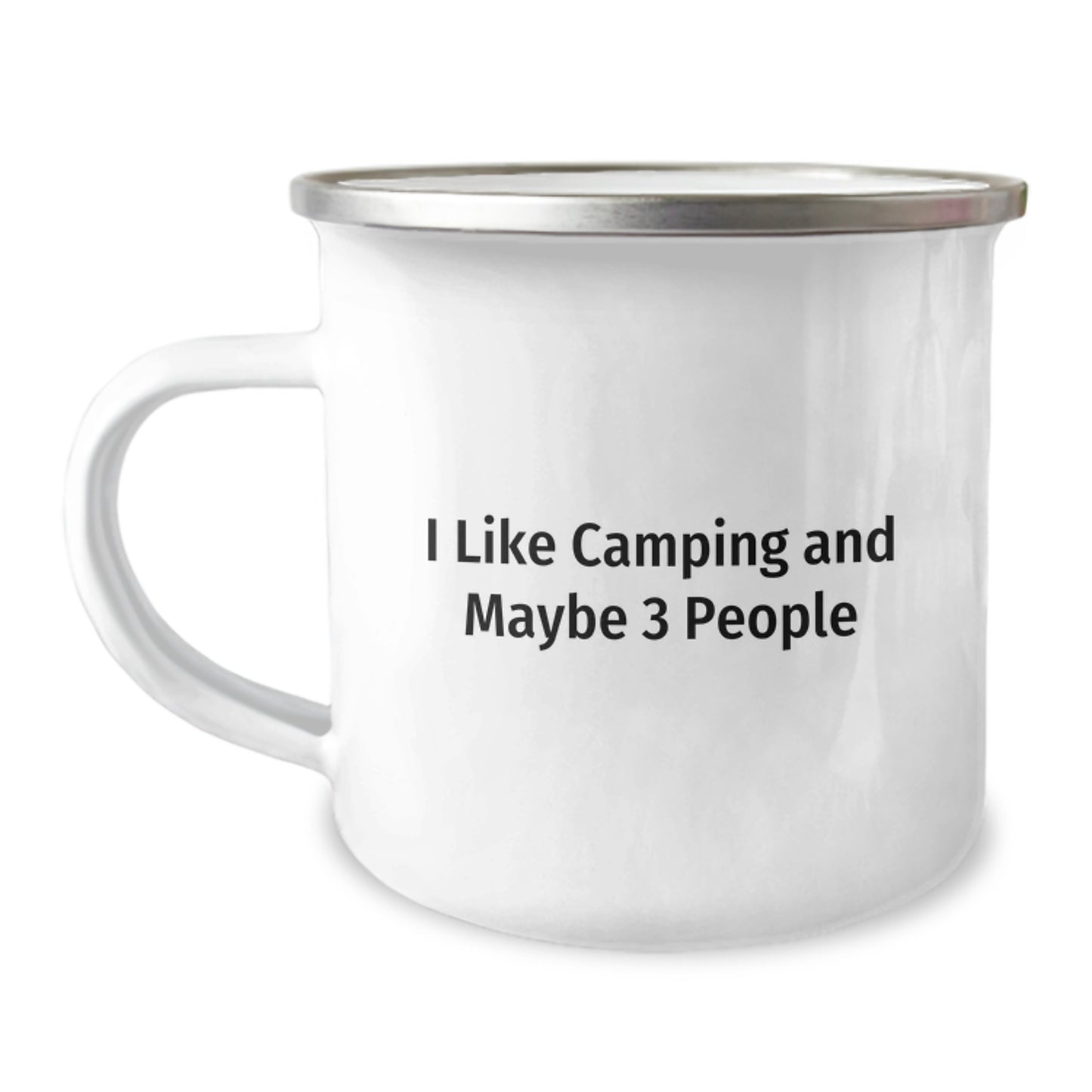 Funny Camping Gifts for Men from Friends, Camping Mug Quote I Like Camping And Maybe 3 People, Christmas Unique Gifts - Image 1