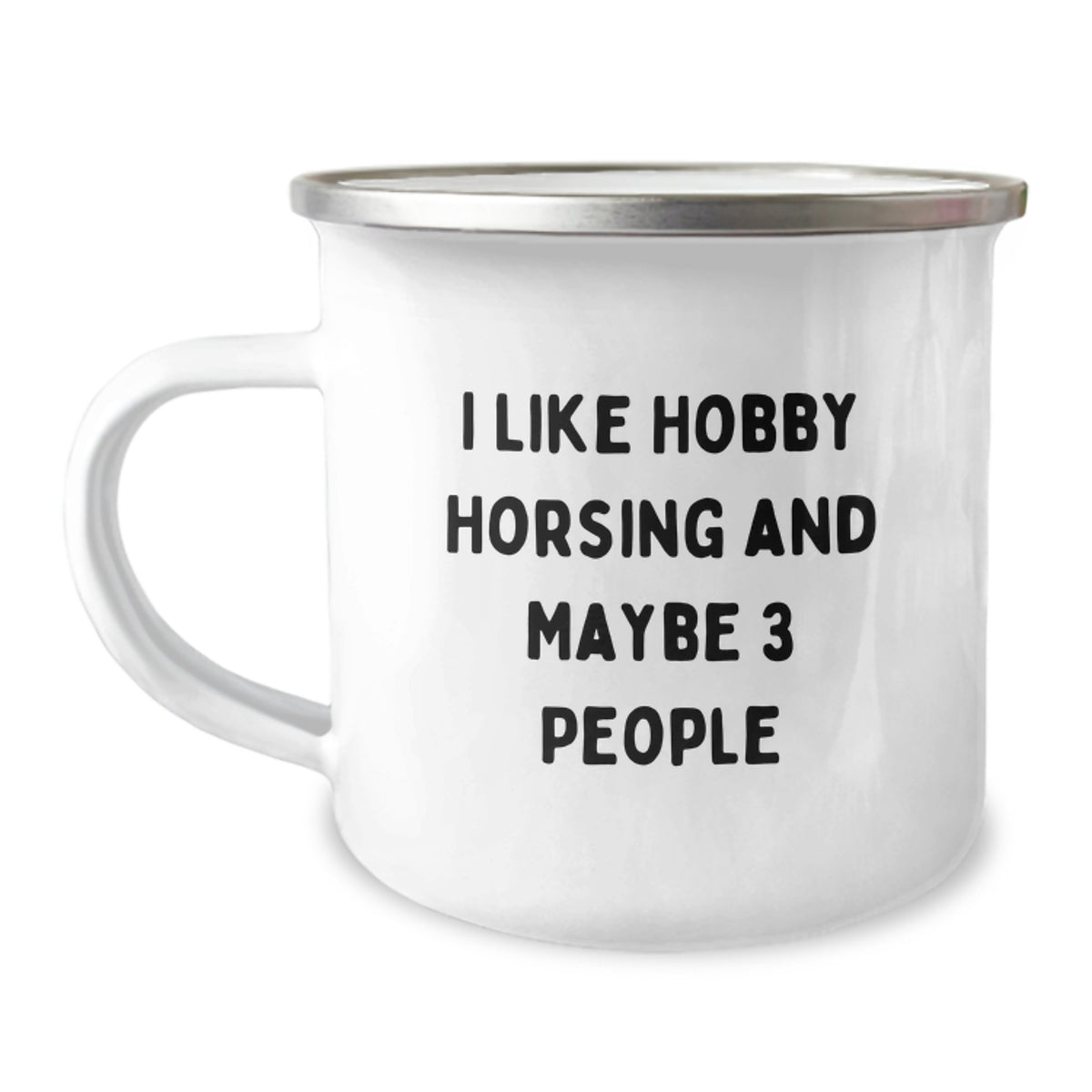 Hobby Horsing Gifts from Friends, Funny 'I Like Hobby Horsing And Maybe 3 People' Camping Mug for Men - Perfect Graduation Unique Gifts - Image 1