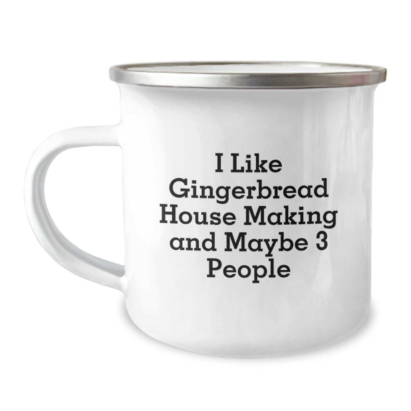Funny Gingerbread House Making Camping Mug, Ideal Gifts from Friends for Gingerbread House Making Lovers, Unique Graduation Unique Gifts for Men Who Love Gingerbread House Making - Image 1