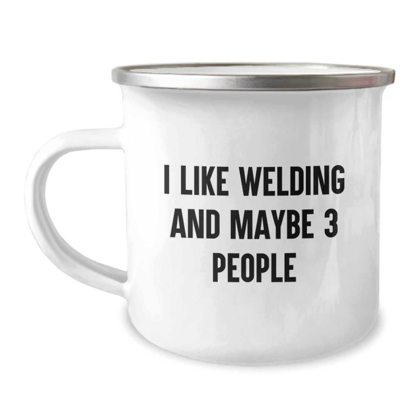 Funny Welding Gifts for Men, Unique Birthday Unique Gifts from Friends, I Like Welding And Maybe 3 People Camping Mug - Image 1