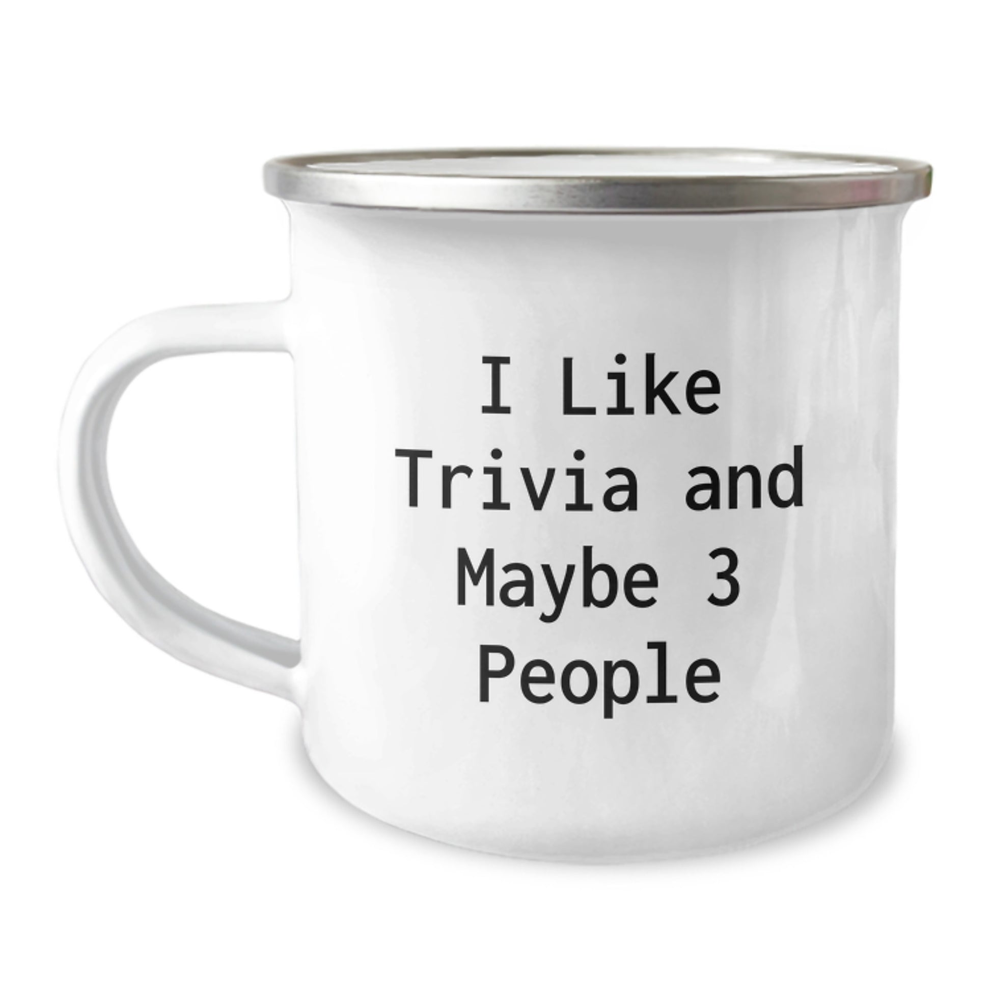 Trivia Camping Mug, Funny Trivia Enthusiast Mom Gifts from Family, Unique Mother's Day Unique Gifts for Trivia Loving Women - Image 1