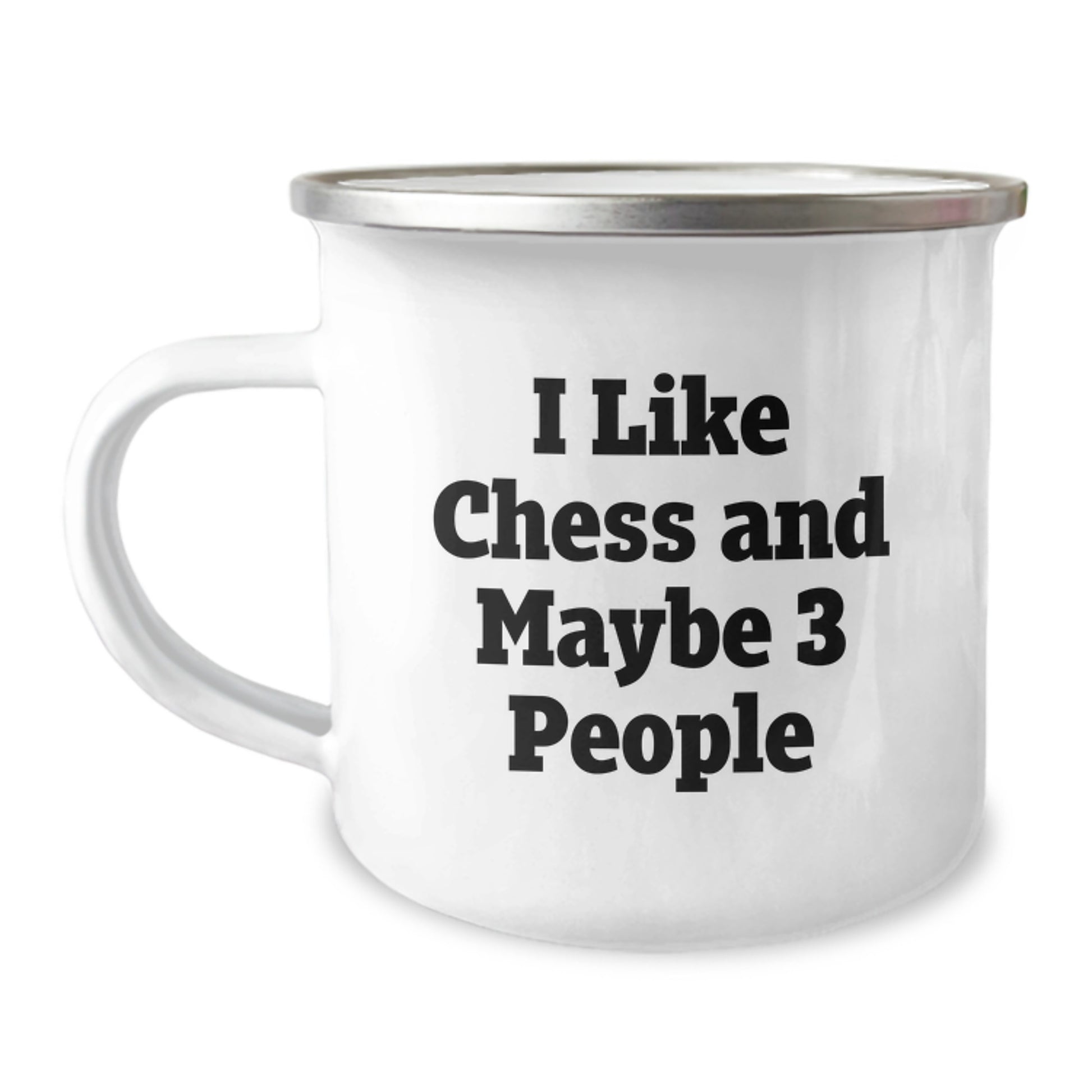 Funny Chess Lover Gifts from Friends, Christmas Unique Mugs for Chess Enthusiasts, Camping Mug I Like Chess And Maybe 3 People - Image 1