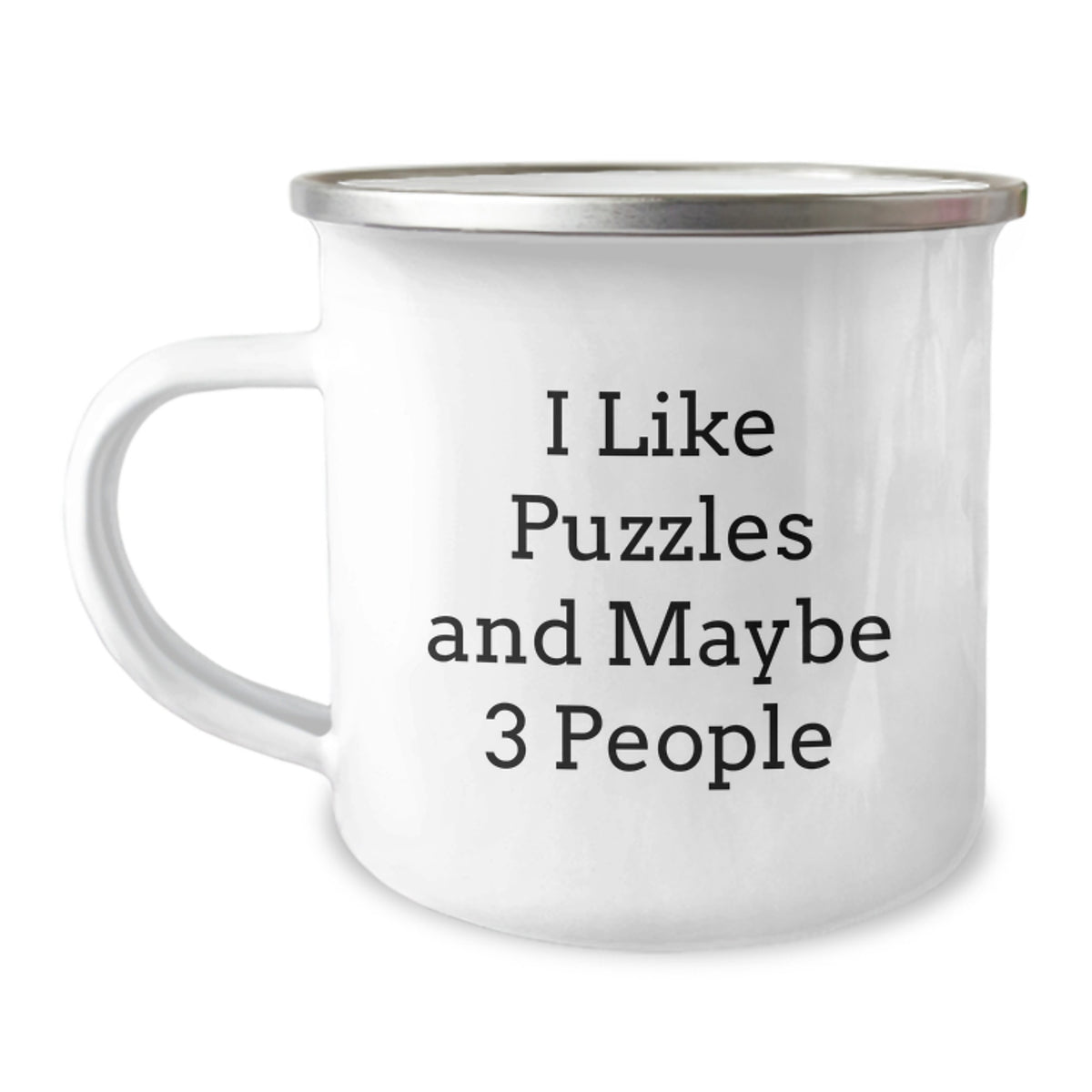 Funny Puzzle Lover Graduation Unique Gifts for Friends from Men, Puzzles Camping Mug for Puzzles Enthusiasts, I Like Puzzles And Maybe 3 People - Image 1